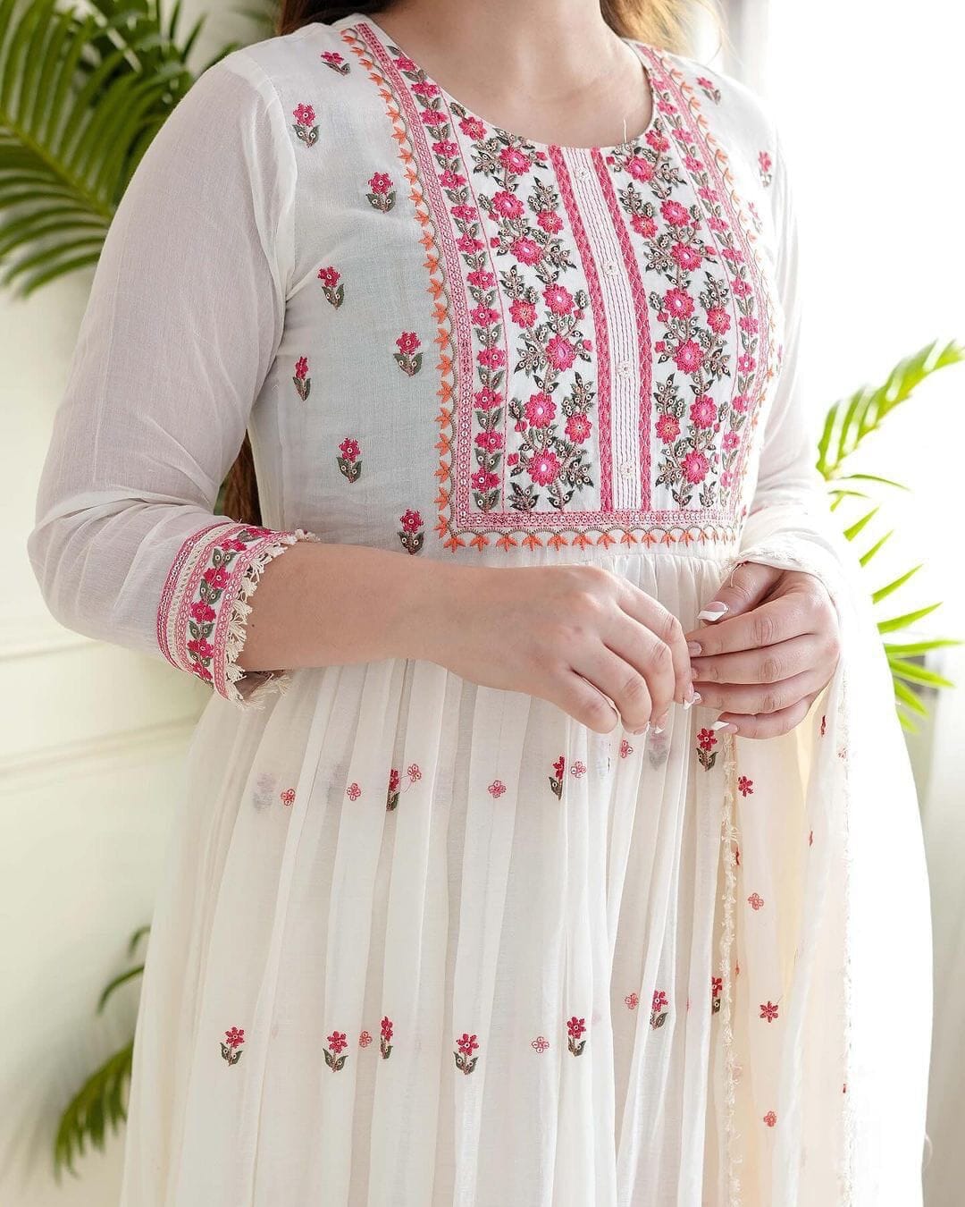 Beautiful Multi Color embroidery Designer Suit Ready Made Designer Suits Shopin Di Apparels