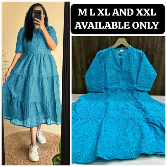 Blue Hakoba maxi Dress Kurti Kurti Shopin Di Apparels