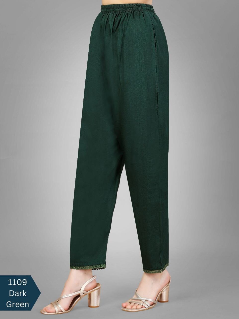 Dark Green Silk Blend Sequence Embroidered Designer Kurti with Dupatta and Bottom Kurti with Dupatta and Bottom Shopin Di Apparels