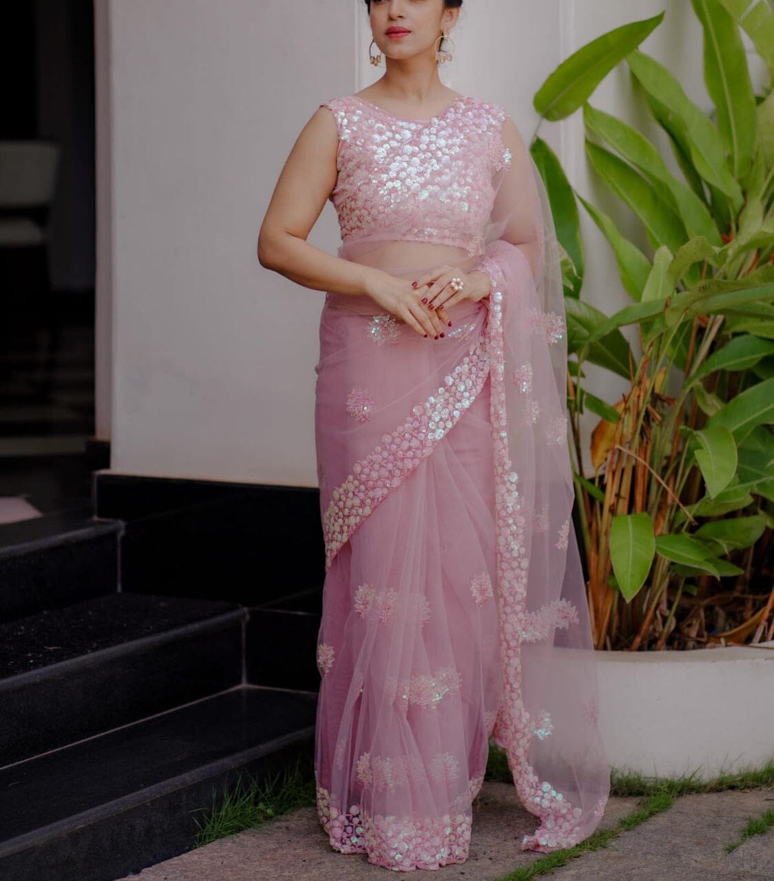 Divya Hamilton Soft Mono Net Sarees Designer Saree Shopin Di Apparels