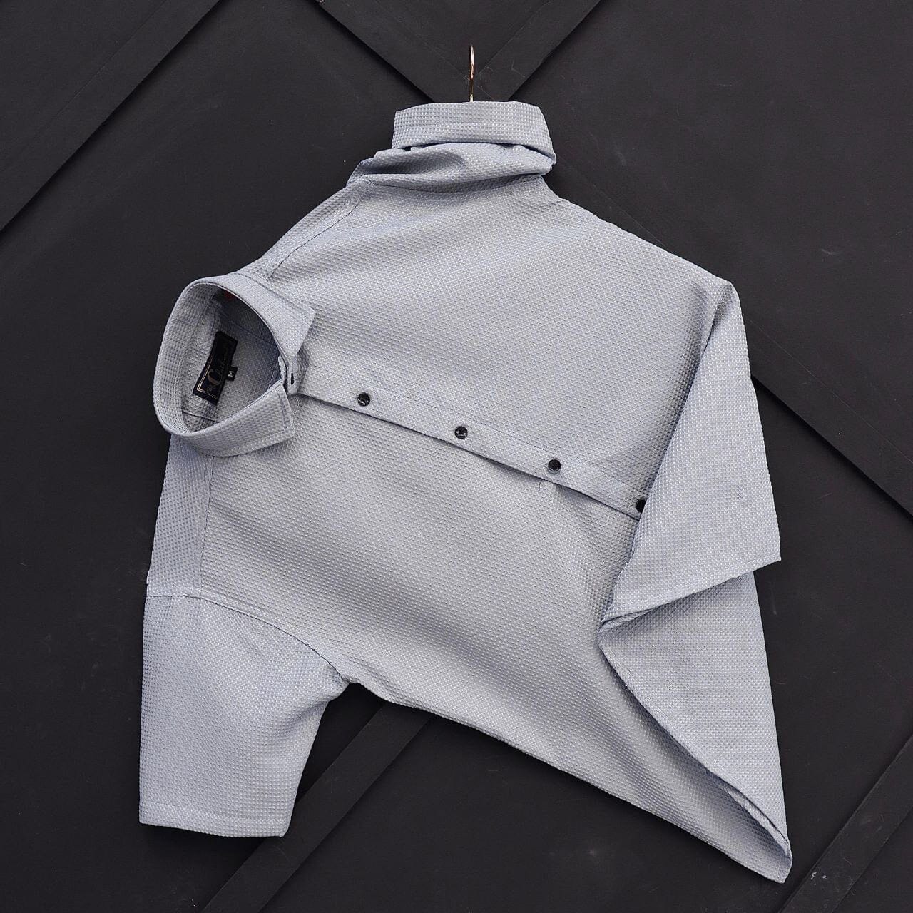 Grey Men’s Imported Cotton Short Sleeve Shirt Men’s Shirt Shopin Di Apparels