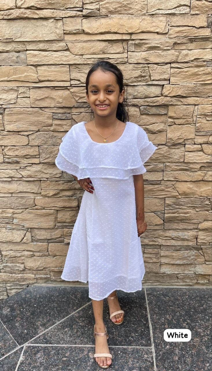 Heavy Bubble Georgette Kid’s Gown Kid's Gown Shopin Di Apparels