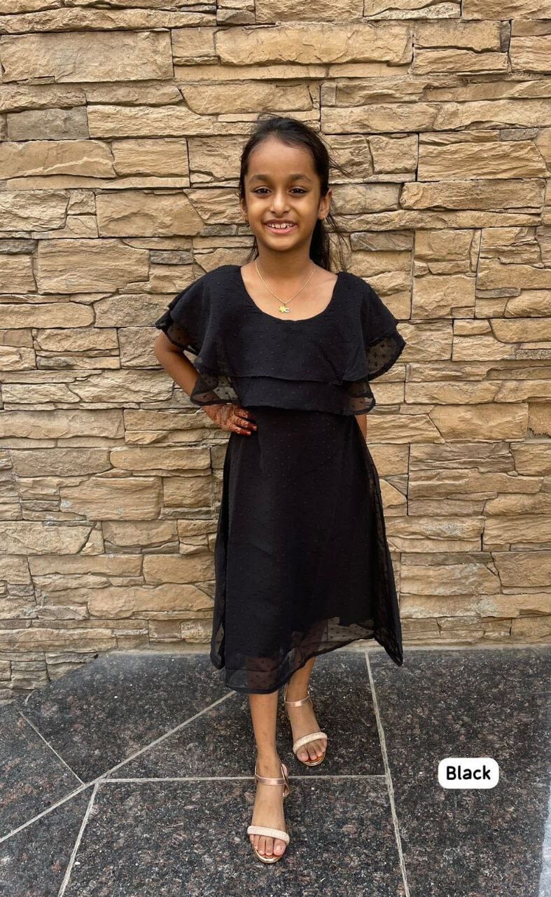 Heavy Bubble Georgette Kid’s Gown Kid's Gown Shopin Di Apparels