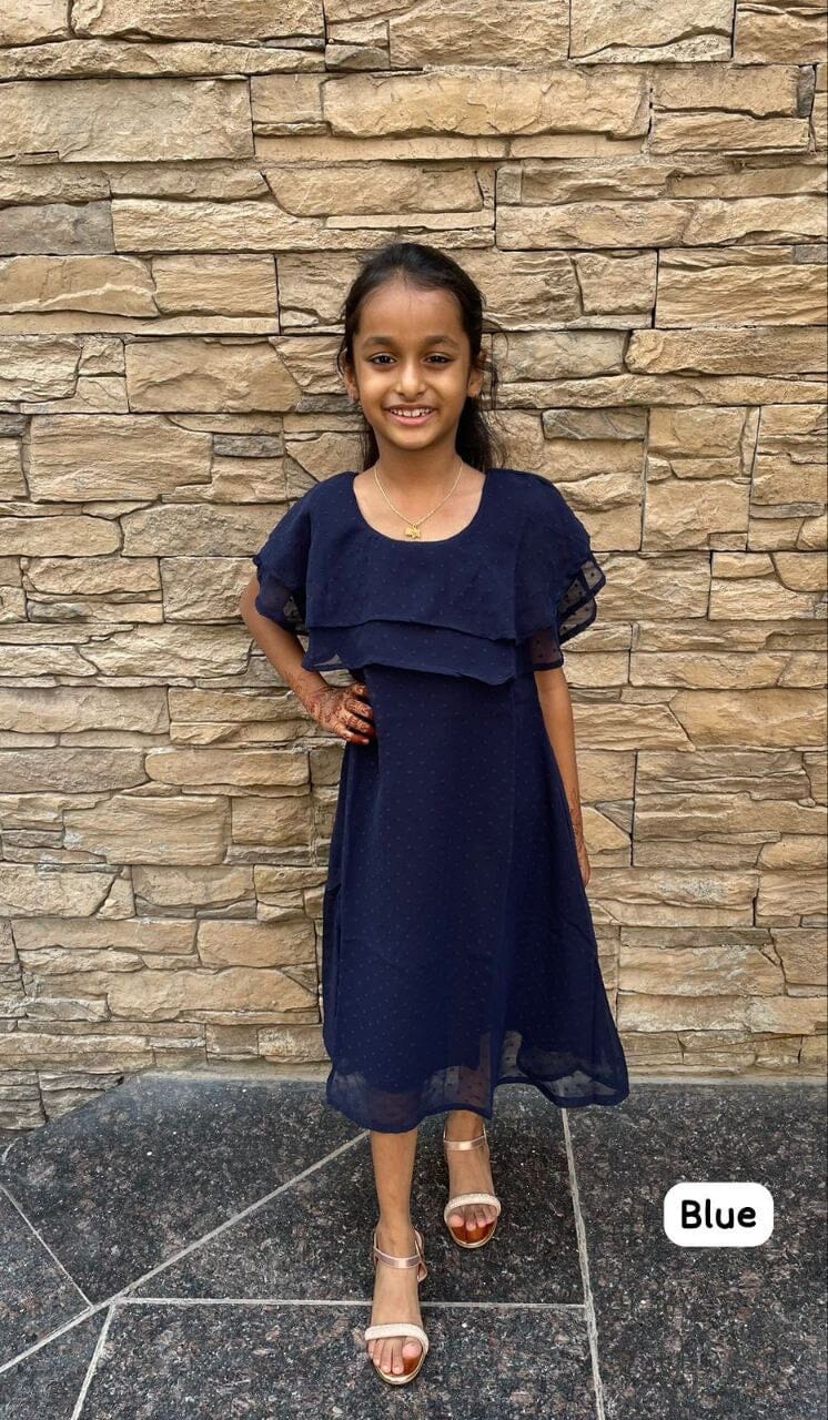 Heavy Bubble Georgette Kid’s Gown Kid's Gown Shopin Di Apparels