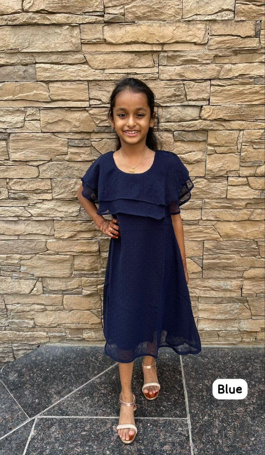 Heavy Bubble Georgette Kid’s Gown Kid's Gown Shopin Di Apparels