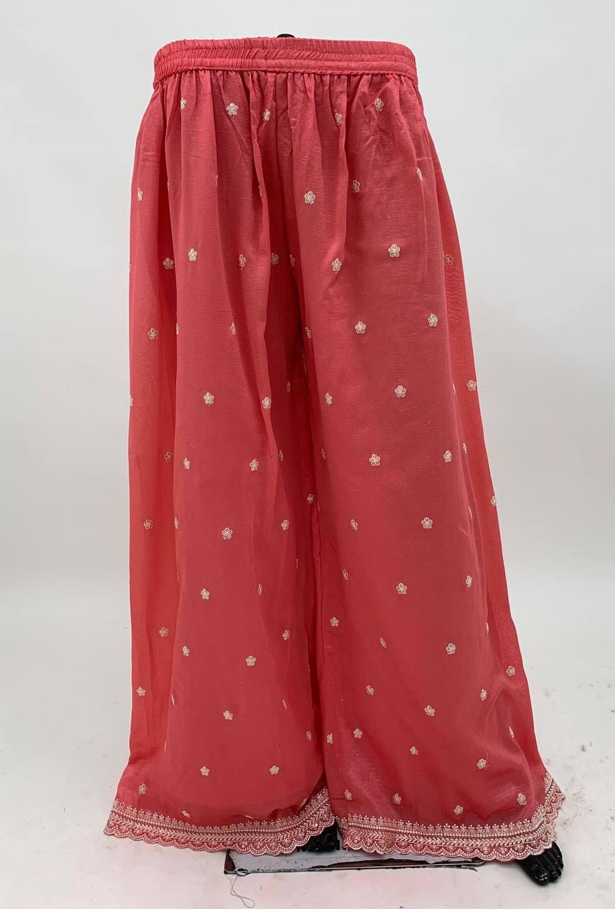 KD 1440 Designer Tibby Silk Palazzo Suit Ready Made Designer Suits Shopin Di Apparels