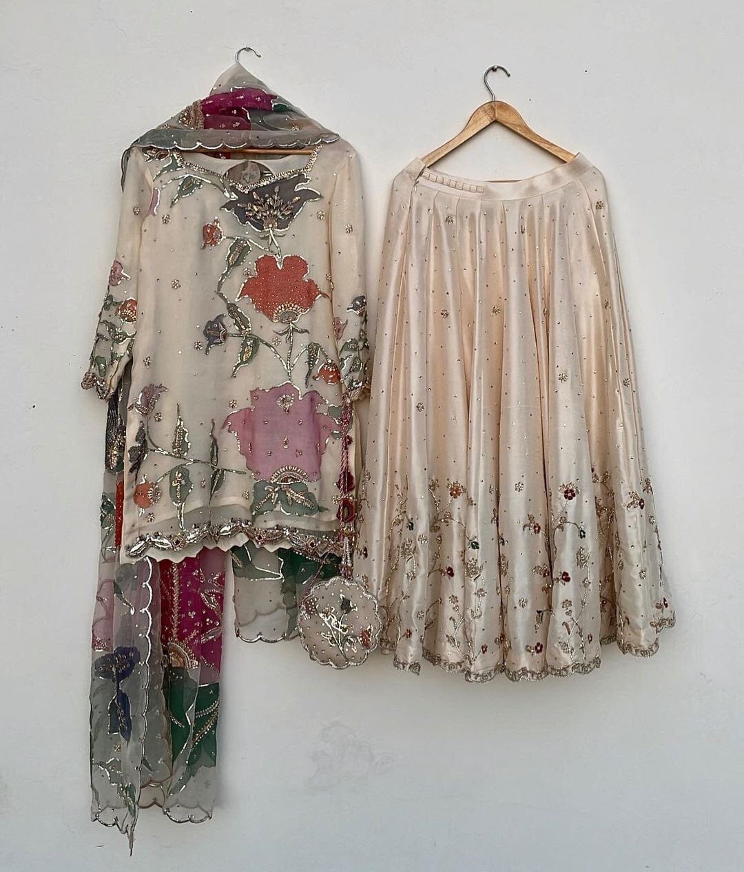 LG 1877 Sequence work Gharara Suit Ready Made Designer Suits Shopin Di Apparels