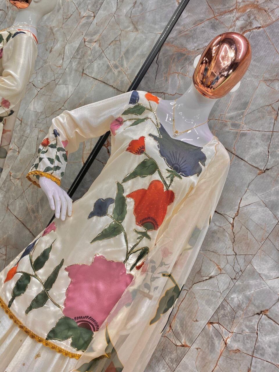 LG 1877 Sequence work Gharara Suit Ready Made Designer Suits Shopin Di Apparels