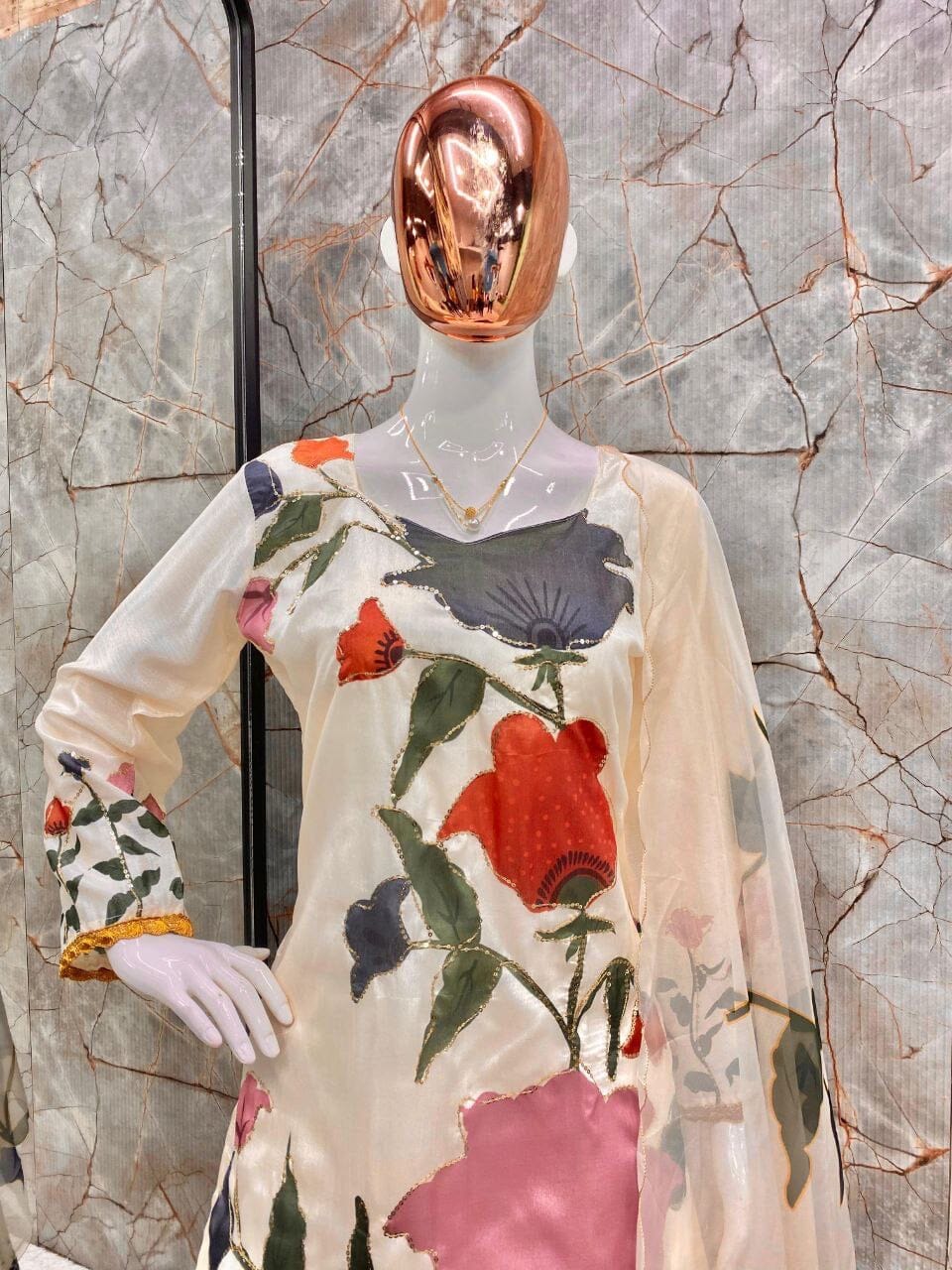 LG 1877 Sequence work Gharara Suit Ready Made Designer Suits Shopin Di Apparels