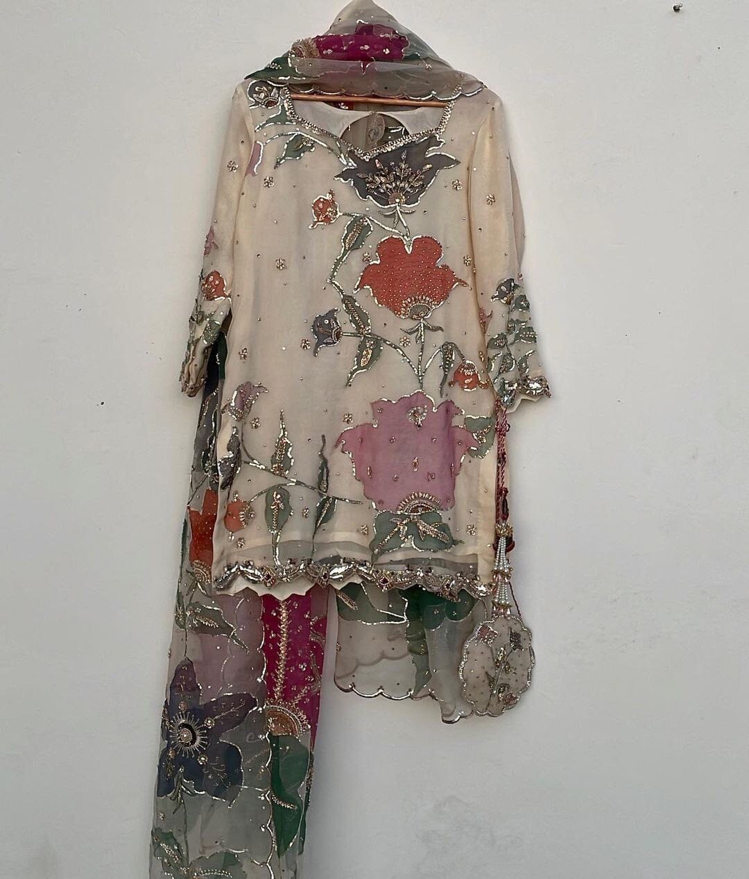 LG 1877 Sequence work Gharara Suit Ready Made Designer Suits Shopin Di Apparels