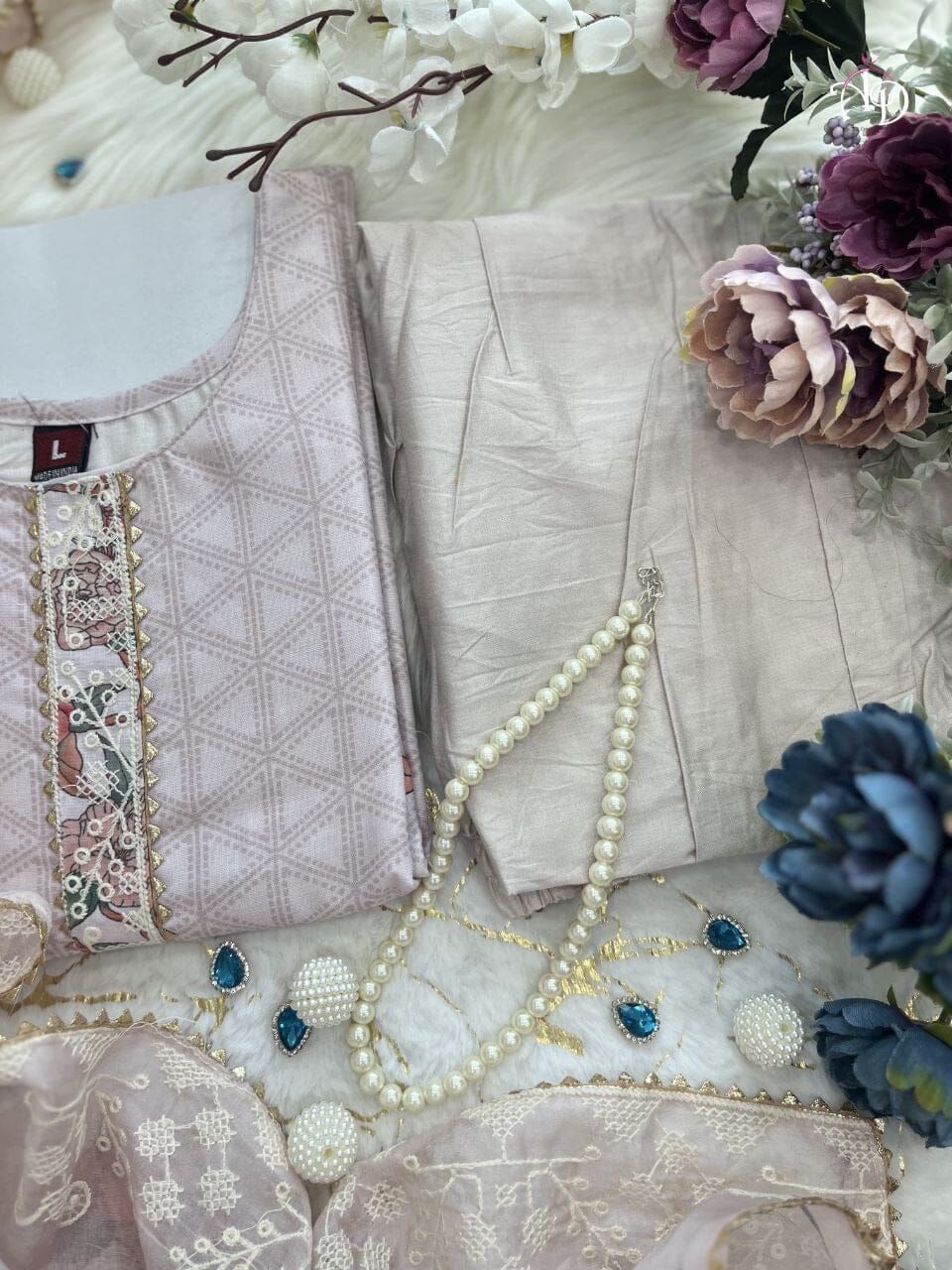 Lilan Cotton Multi Sequence Beautiful Designer Suit Ready Made Designer Suits Shopin Di Apparels