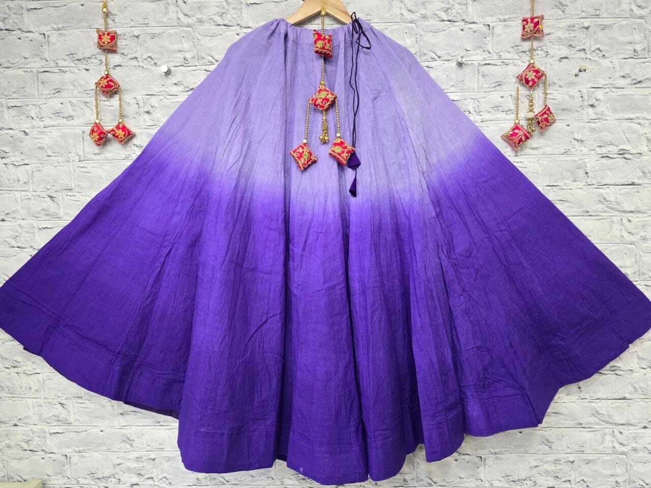 Purple Ombré Mix Fabric Skirt Skirt Shopin Di Apparels