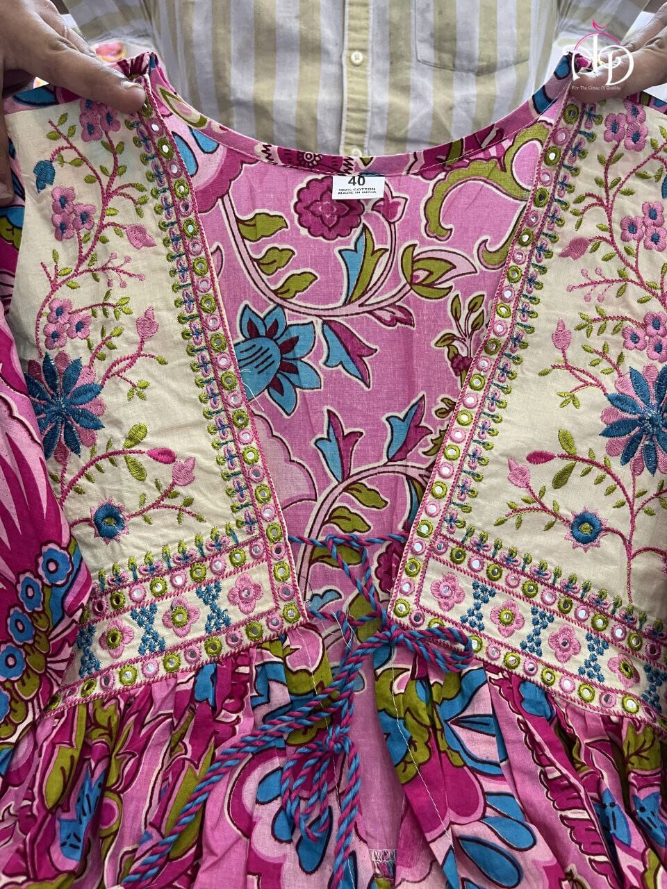 Rajwadi Shrug Koti with Designer Cotton Kurti Kurti with Pant Shopin Di Apparels