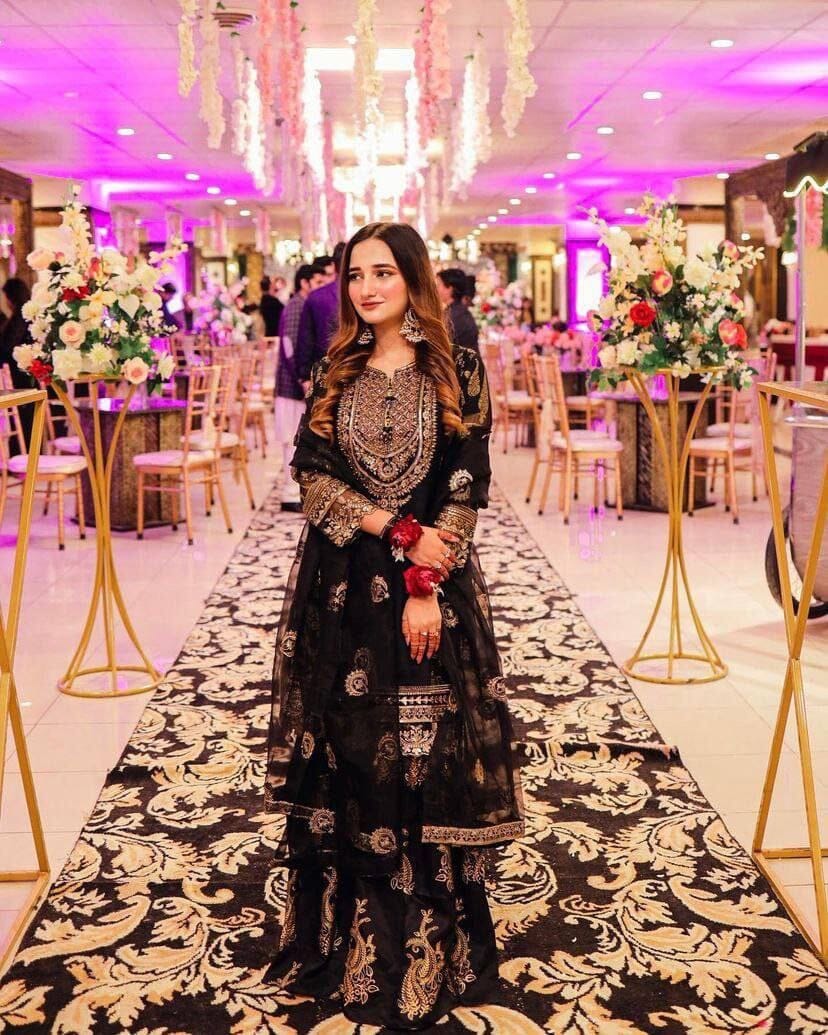 Z-9243 Black Fox Georggette Plazzo Designer Suit Ready Made Designer Suits Shopin Di Apparels