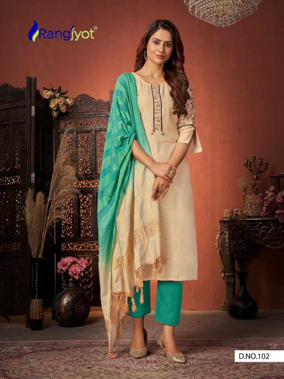 102 Rangyot Festive wear Rayon Readymade Suit Designer Suits Shopindiapparels.com