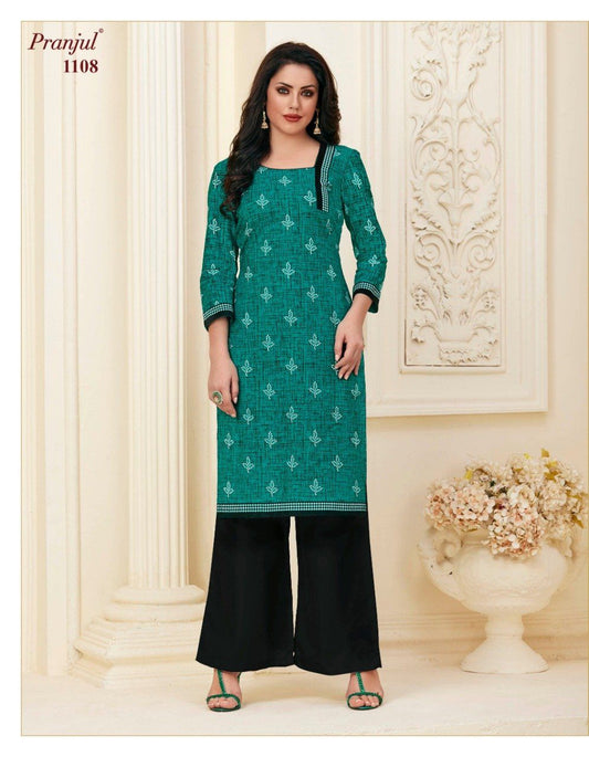 1108 Pranjul Pari Designer Cotton Kurti Kurtis Pranjul