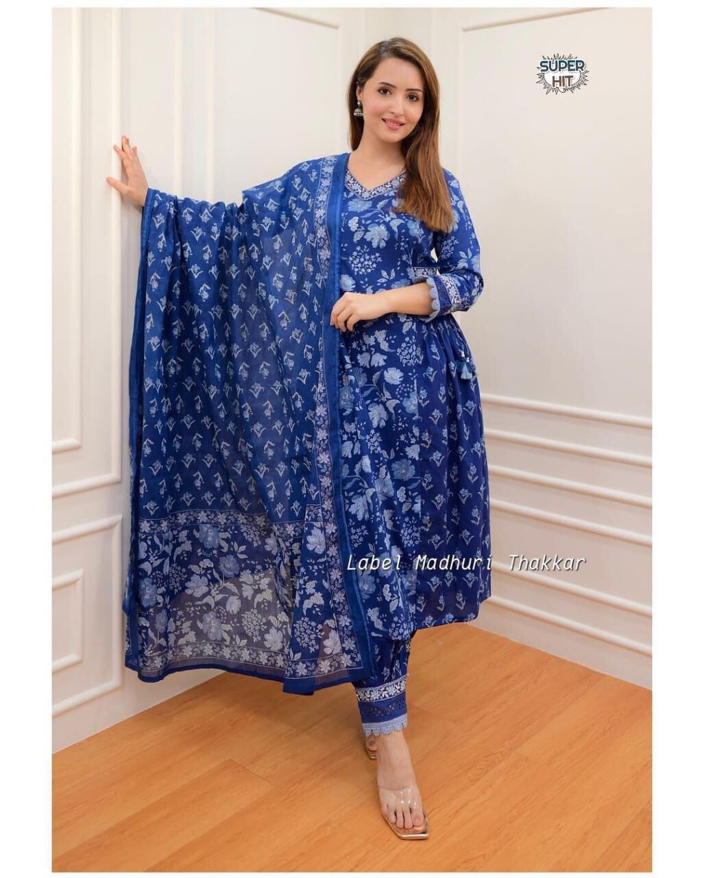 Afgani Parttan Cotton Kurti with Dupatta and Bottom Kurti with Dupatta and Bottom Shopin Di Apparels