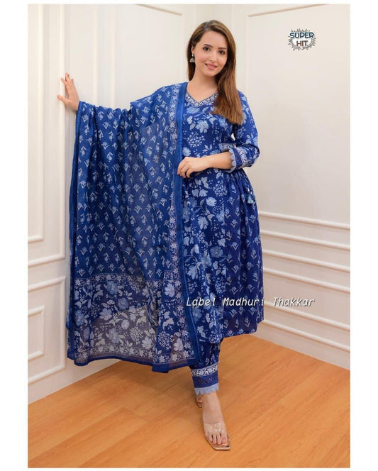 Afgani Parttan Cotton Kurti with Dupatta and Bottom Kurti with Dupatta and Bottom Shopin Di Apparels