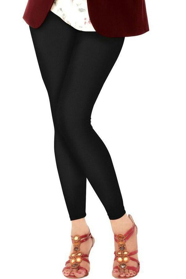 Black Plain Lycra Leggings - Shopindiapparels.com