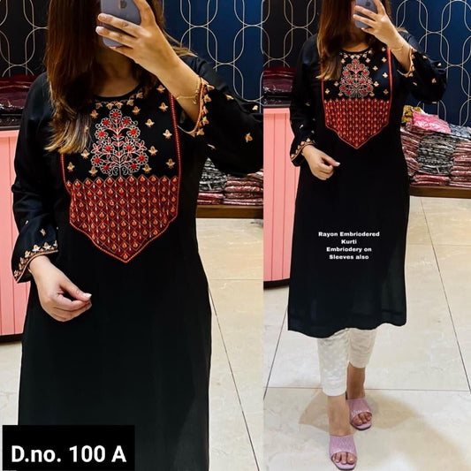 Designer Embroidered Kurti with Chikankari White Pant Set in 5 colors Kurti with Pant Shopin Di Apparels