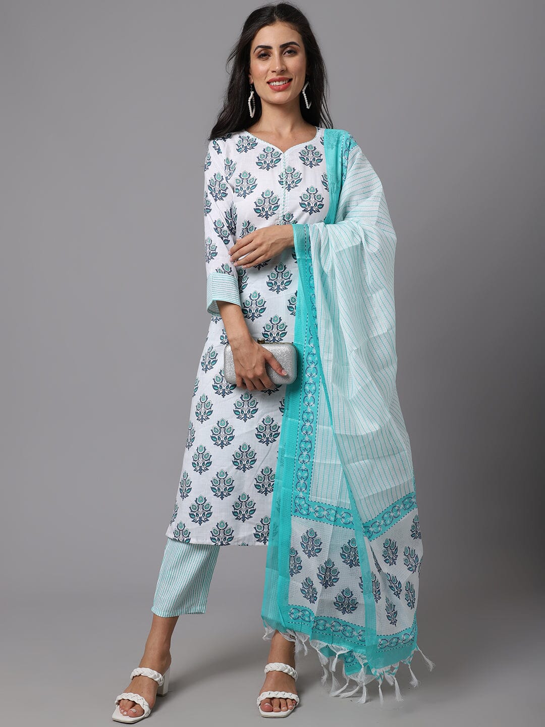Dhruvi 23 Fancy Kurti With Bottom Dupatta Kurti with Dupatta and Bottom shopindi.sg
