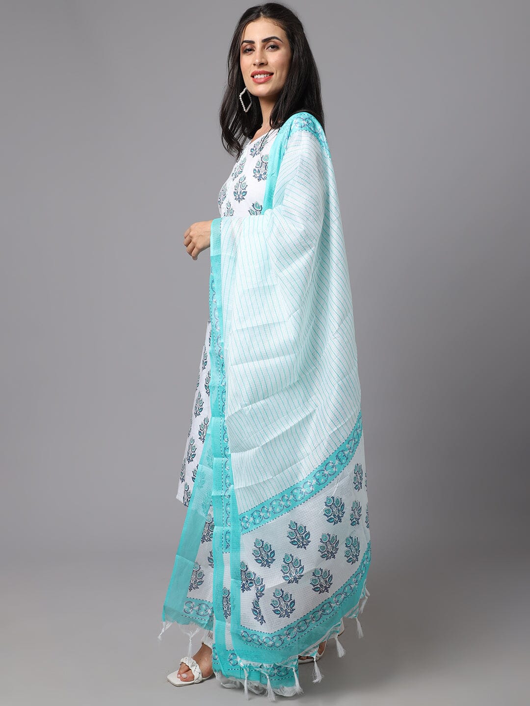 Dhruvi 23 Fancy Kurti With Bottom Dupatta Kurti with Dupatta and Bottom shopindi.sg