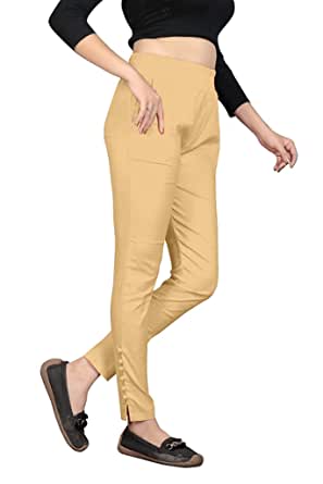 Golden Cotton Lycra Potli Pants Shopindiapparels.com