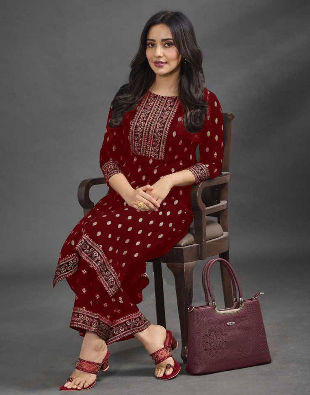 Heavy Rayon Printed Kurti and Plazzo Set Kurti with Plazzo Shopindiapparels.com