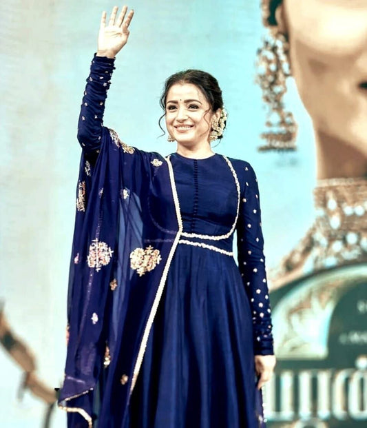 KD 1323 Faux Georgette Designer Gown with Dupatta Gown with Dupatta Shopin Di Apparels