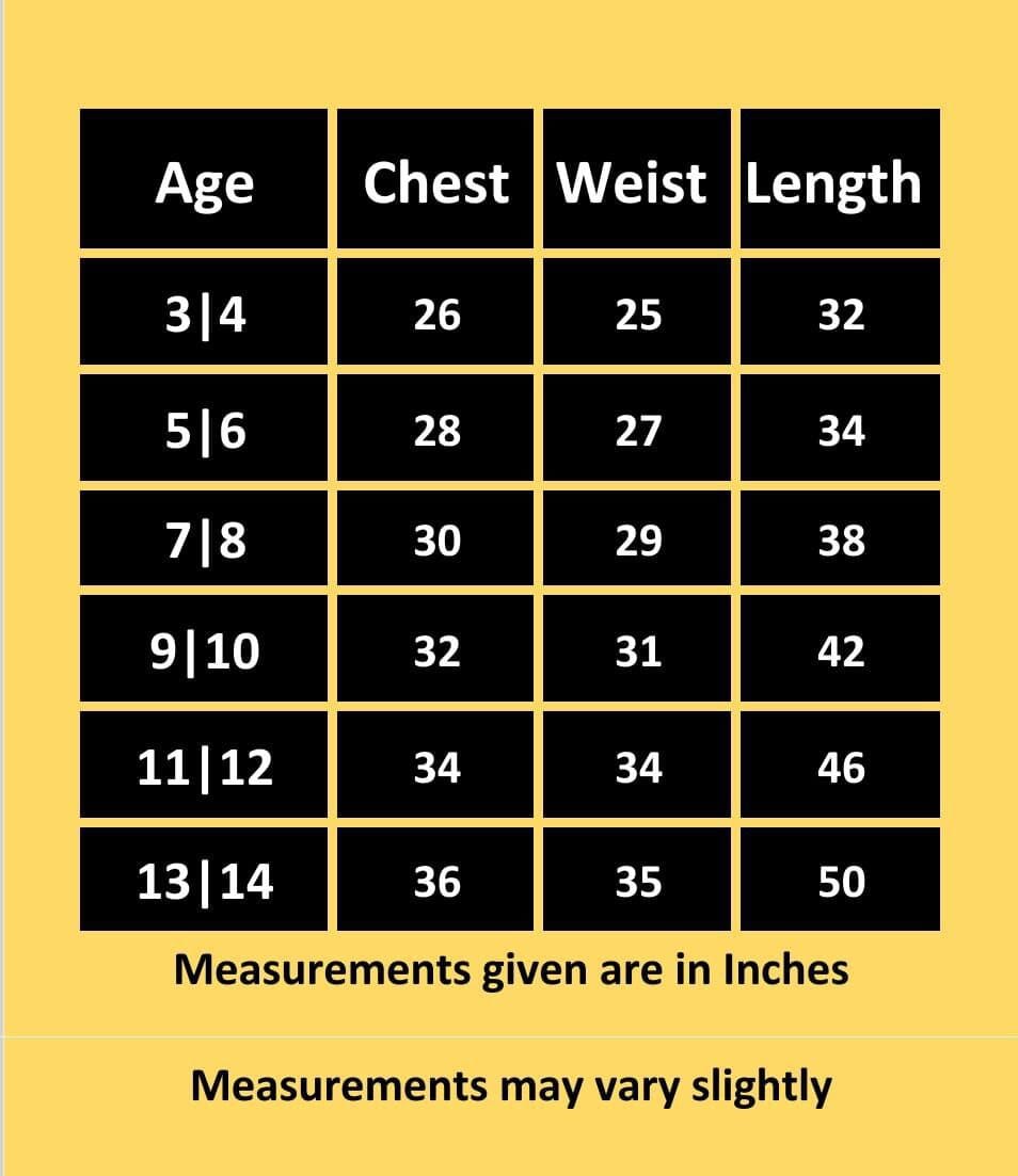 Kid's Gown Beautiful foil print and attached belt in 6 colors Kid's Gown Shopin Di Apparels