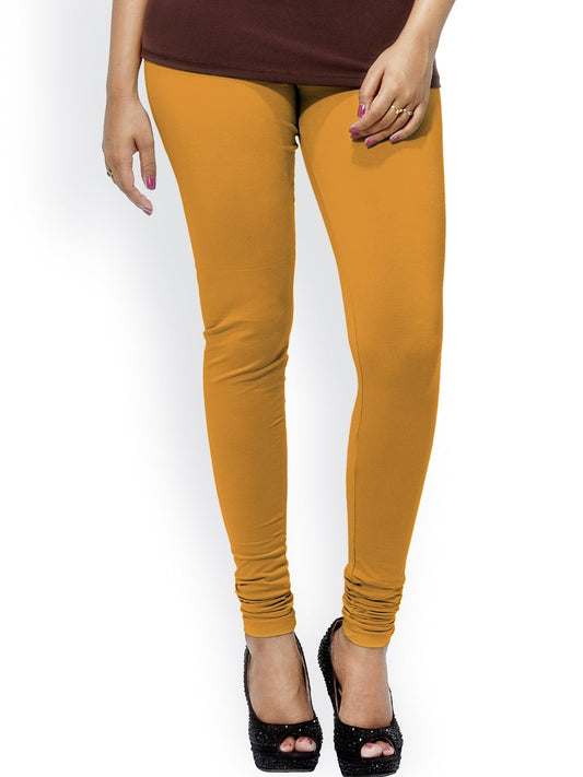 Mustard Plain Lycra Leggings Shopindiapparels.com