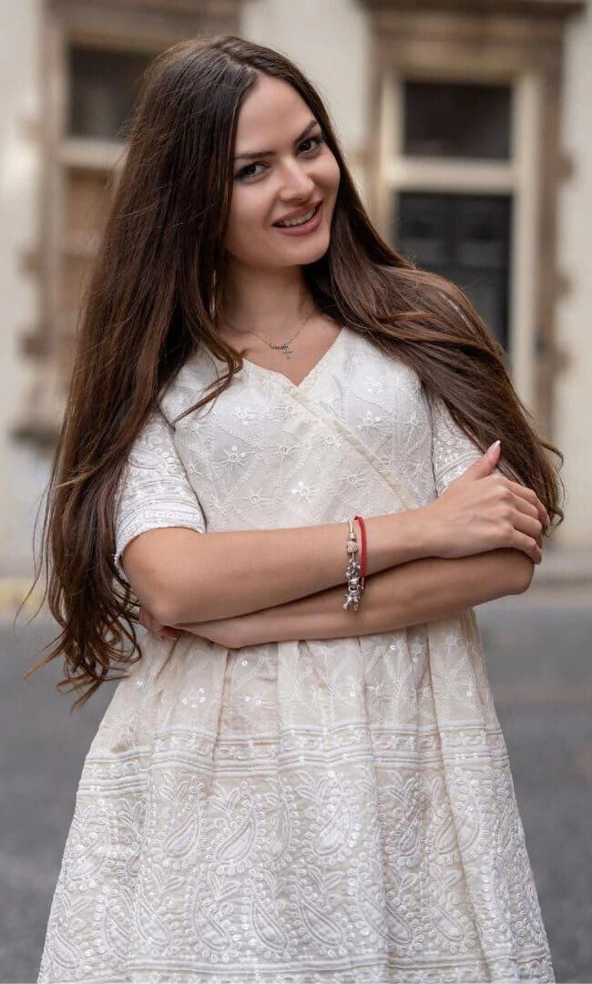 Premium Chikankari Ghera Kurti and Pant Set Kurti with Pant Shopin Di Apparels