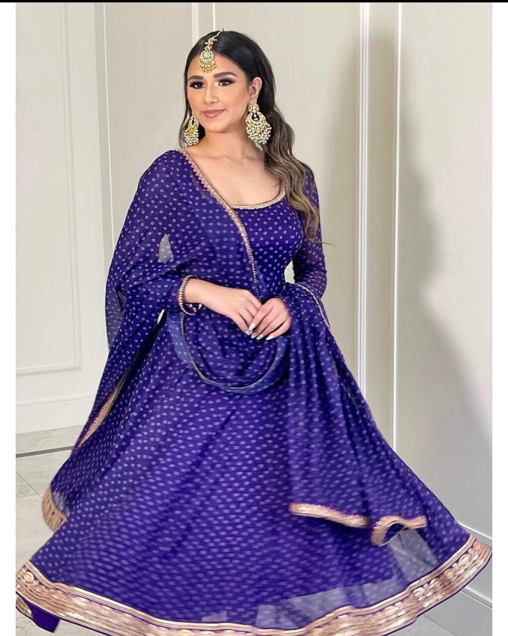 Printed Fox Georgette Embroidered Kurti with Dupatta in 4 colors Kurti with Dupatta shopindi.sg