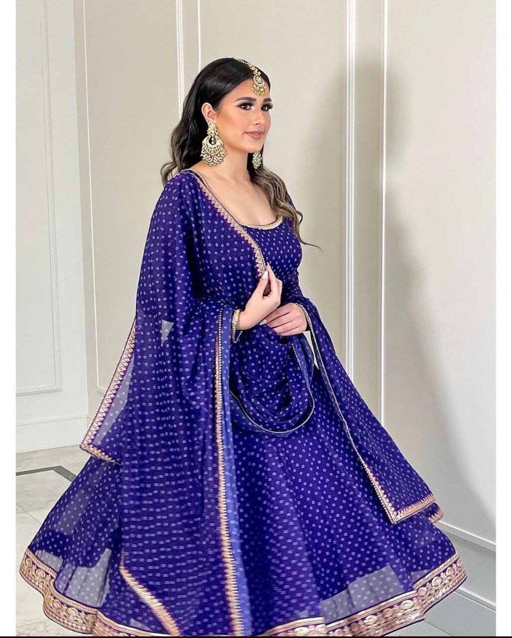 Printed Fox Georgette Embroidered Kurti with Dupatta in 4 colors Kurti with Dupatta shopindi.sg