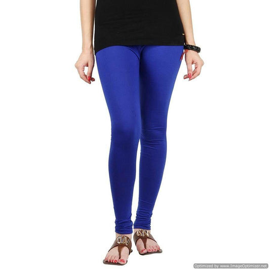 Royal Blue Plain Lycra Leggings - Shopindiapparels.com