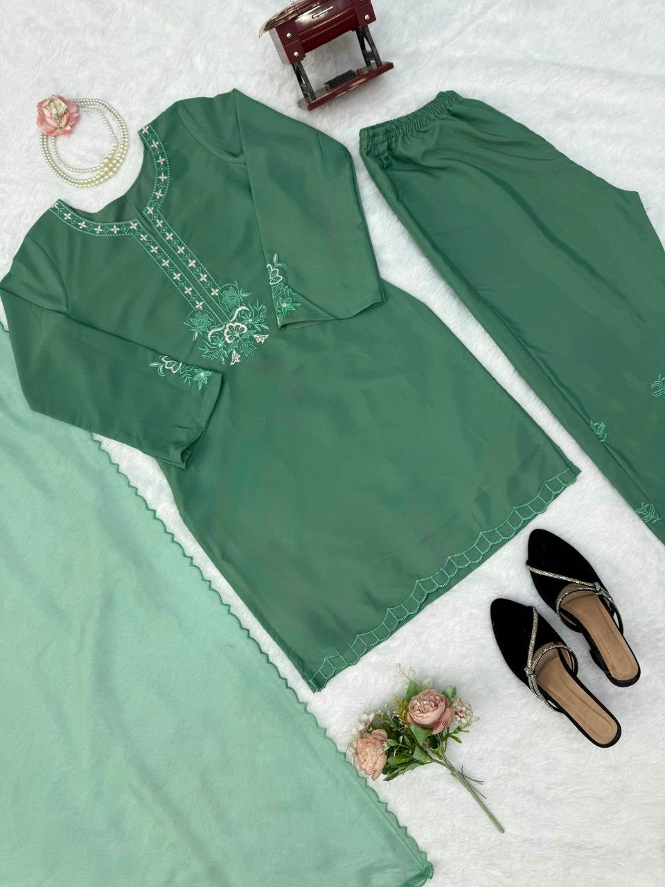 American Silk Designer Palazzo Set