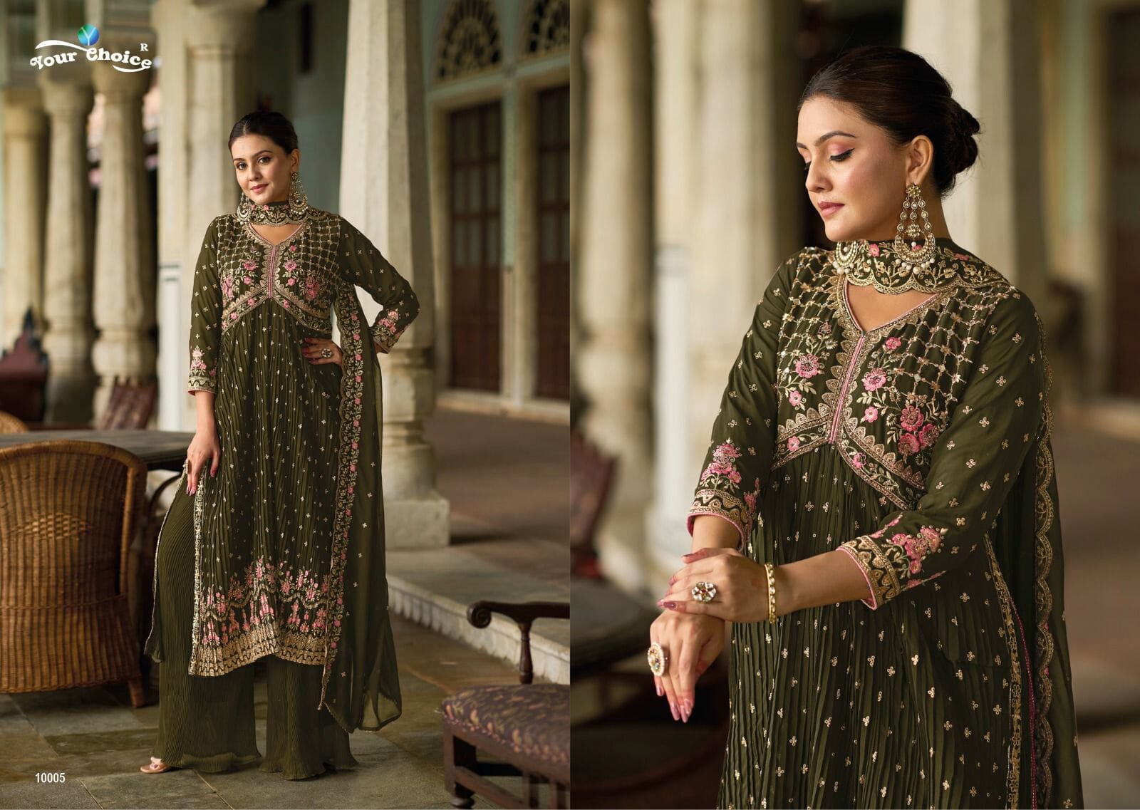 10005 Nasha Designer Ready Made Alia Cut Salwar Kameez Designer Suits Shopin Di Apparels 