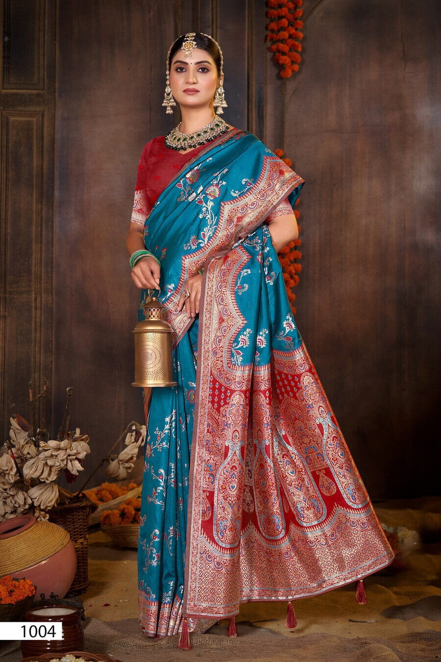 1004 Paridhi Silk Saroski Traditional Silk Saree Silk Saree Pudaivai 