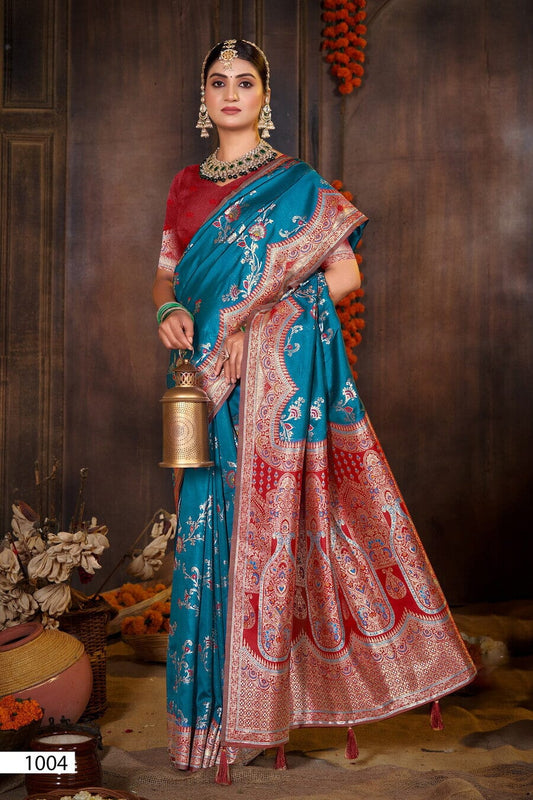 1004 Paridhi Silk Saroski Traditional Silk Saree Silk Saree Pudaivai 