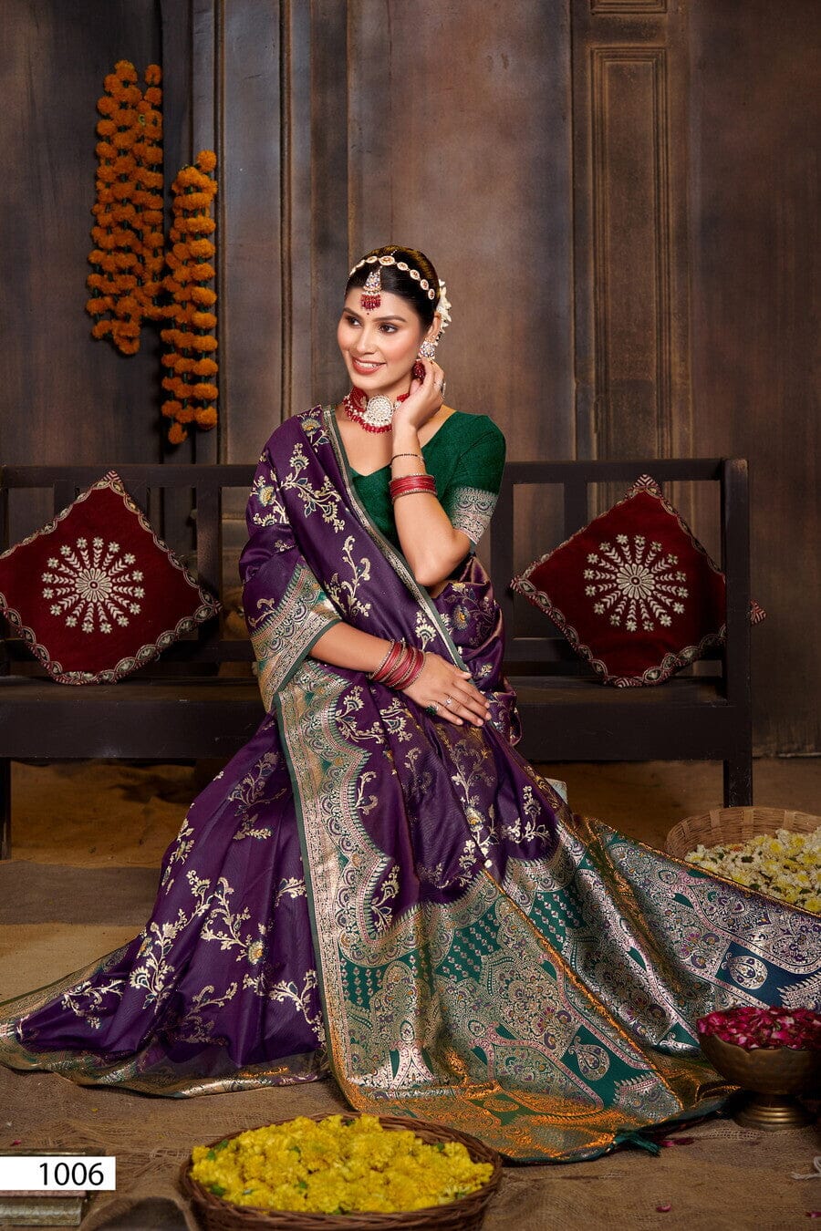 1006 Paridhi Silk Saroski Traditional Silk Saree (Copy) Silk Saree Pudaivai 