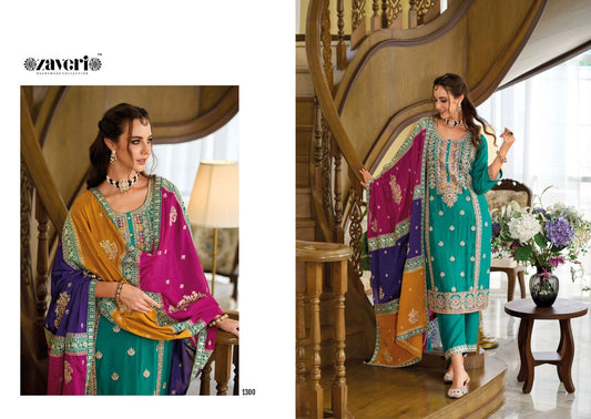 1300 Heavy Chinon with Embroidered Designer Readymade Suit Ready Made Designer Suits Shopin Di Apparels 