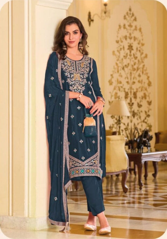 1638 Jiana Premium Silk Designer Salwar Kameez Designer Suits Eba 