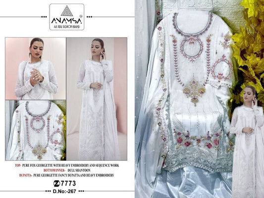 267 Heavy Georgette Sequence Work Premium Pakistani Designer Suit Designer Suits Shopin Di Apparels 