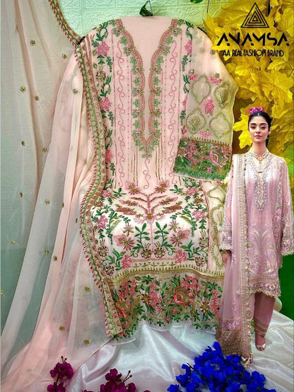 273 Heavy Georgette Diamond Work Premium Pakistani Designer Suit Designer Suits Shopin Di Apparels 