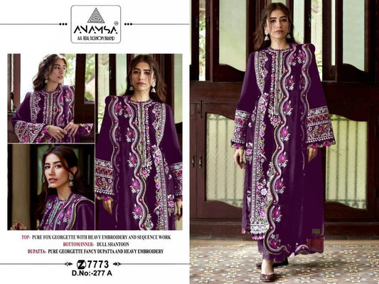 277A Heavy Georgette Diamond Work Premium Pakistani Designer Suit Designer Suits Shopin Di Apparels 