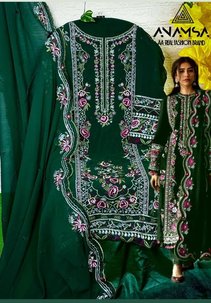 277C Heavy Georgette Diamond Work Premium Pakistani Designer Suit Designer Suits Shopin Di Apparels 