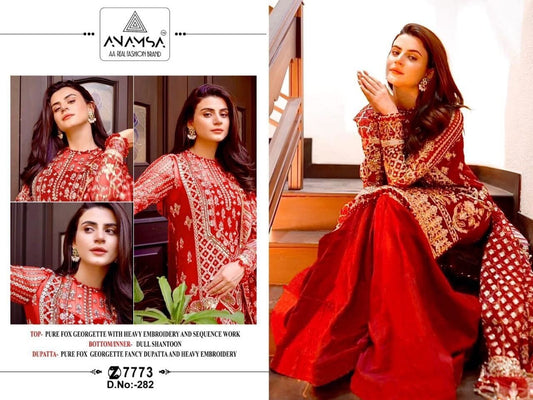 282 Heavy Georgette Diamond Work Premium Pakistani Designer Suit Designer Suits Shopin Di Apparels 