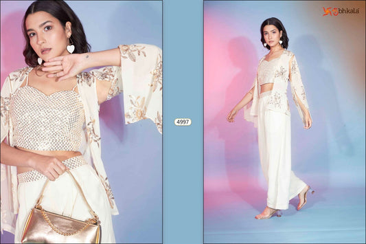 4997 Exclusive Ethnic Fancy Wear Georgette Sequence Co Ord Set Designer Suits Shopin Di Apparels 