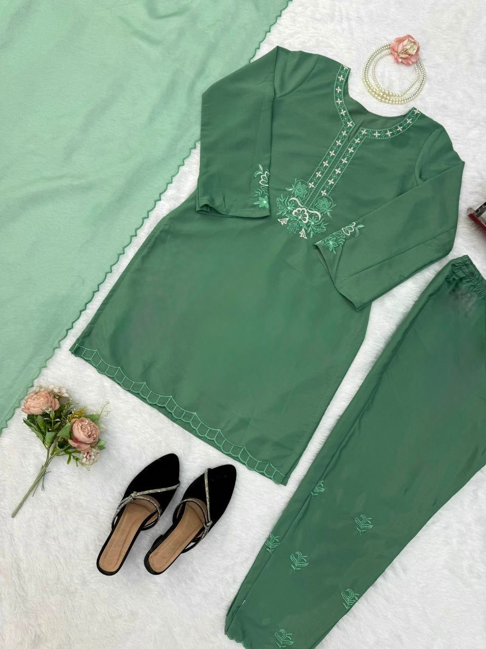 American Silk Designer Palazzo Set