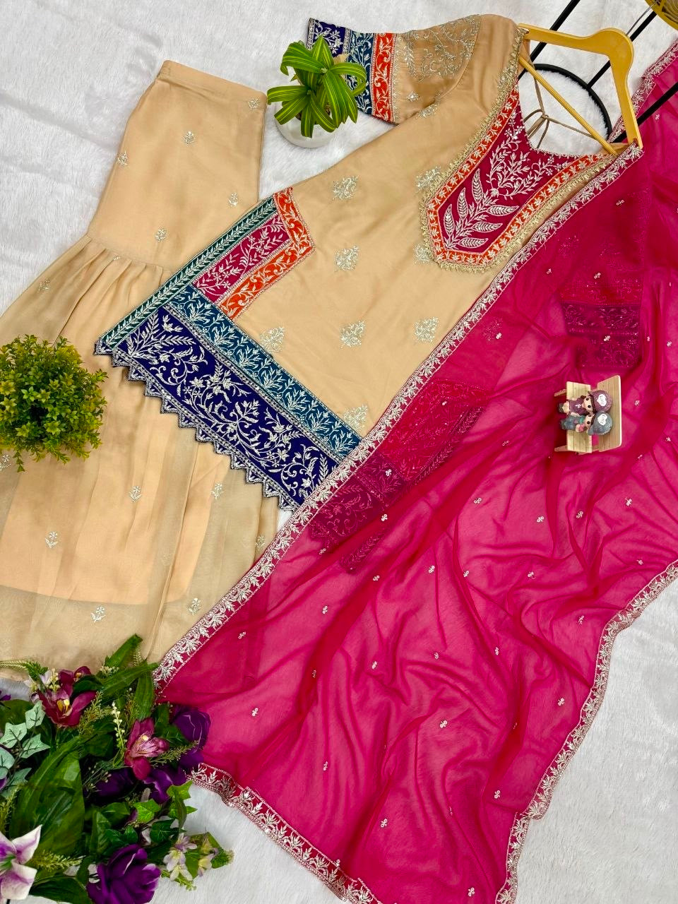 Rangoli Silk Designer Palazzo Set